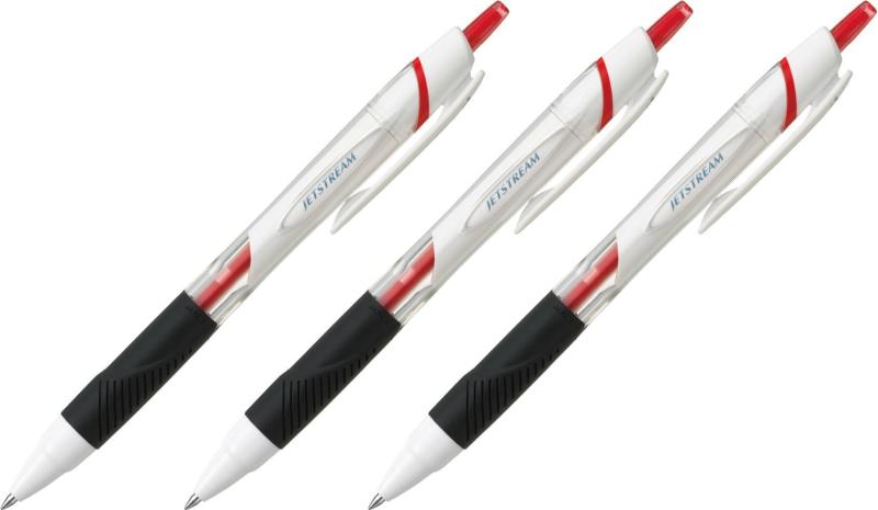 Rakuten - 三菱鉛筆 油性ボールペン ジェットストリーム スタンダード 0.5mm SXN15005.15 赤/赤 【3セット】