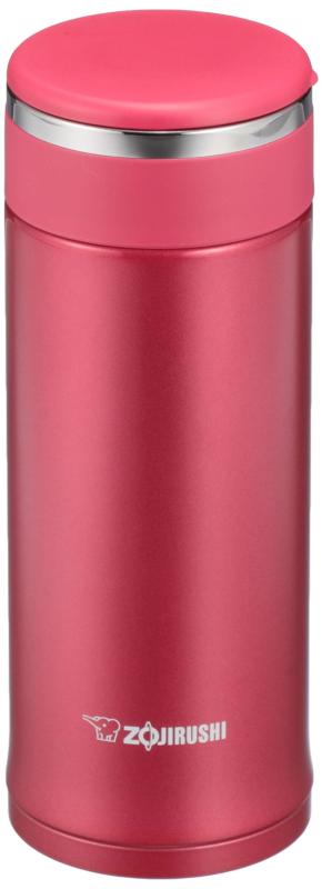 象印 (ZOJIRUSHI) 水筒 スクリュー ステンレスマグ 0.36L クリアレッド SM-JE36-RC