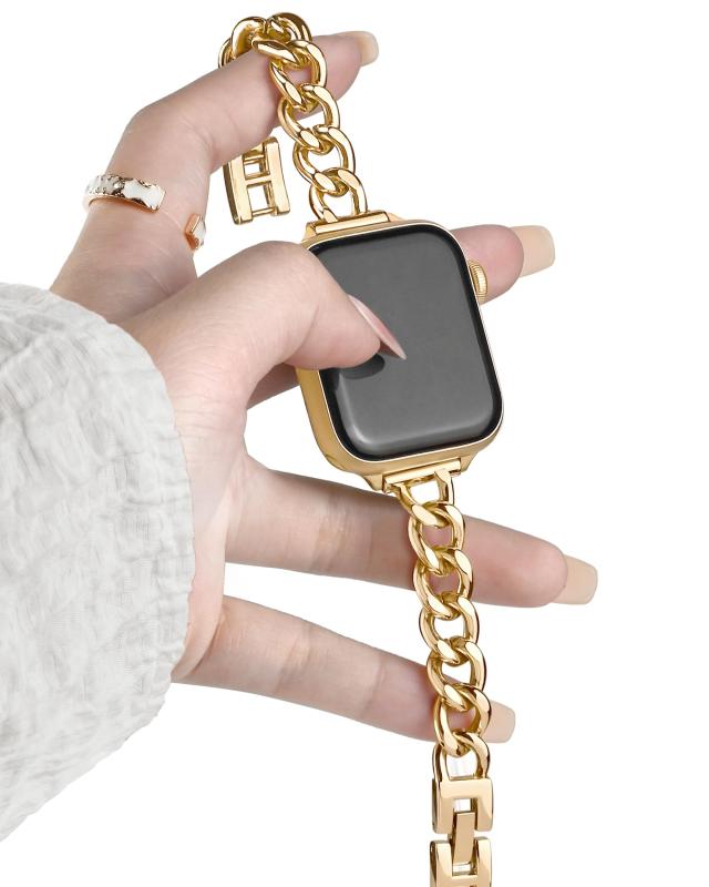 Rakuten - Pleixiu おしゃれ アップルウォッチ バンド Apple Watch バンド 超細シングルチェーンメタル ベルト レディース 38mm 40mm 41mm 42mm 44mm 45mm 46mm 互換iWatch Series 11 10 SE（3
