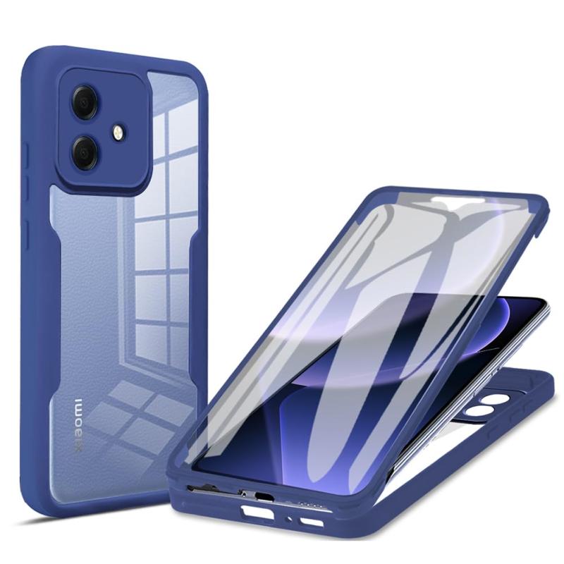 乐天商城 - OPPO A79 5G ケース『AFINER』 360° 全面保護 前後 両面 カバー [高タッチパネル感度] 9H強化ガラス TPU+PC クリア スマホケース フルカバー 軽量 薄型 衝撃吸収 擦り傷防止 着脱簡単 （ダークブルー