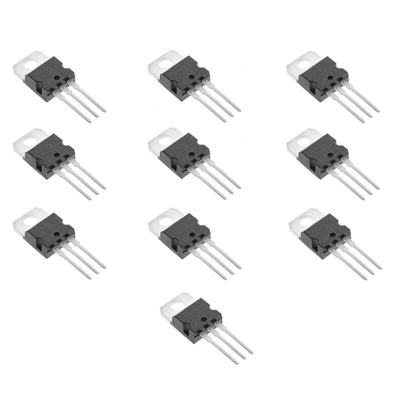 Rakuten - PENGLIN 10個 可変三端子レギュレーター 正電圧 3端子レギュレーター 5V 3-Pin L7805CV TO-220
