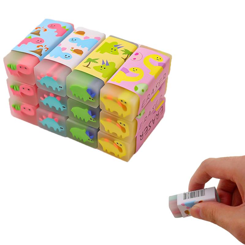 RICISUNG 消しゴム【15個セット】可愛い 鉛筆消しゴムセット かわいい新恐竜パター 持ち運びに 人気 子..