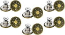 12個 ジーンボタン 17mm ジーンズタック スナップボタン 縫製なし ジャケット パンツボタン - 銅リトルスター耐久性とファッション