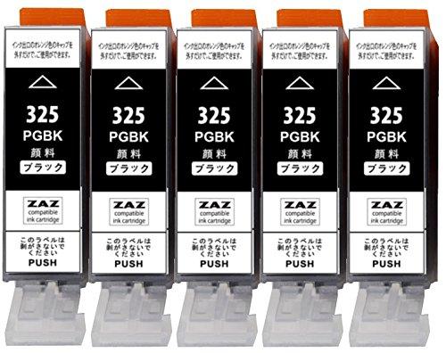 樂天商城 - BCI-325PGBK ブラック5本セット Canon 互換 インクタンク (325BKの顔料インクタイプ) ブラック 顔料インク ハイグレードタイプ BCI-325BK の顔料タイプ ［ZAZブランドオリジナル］ (M)