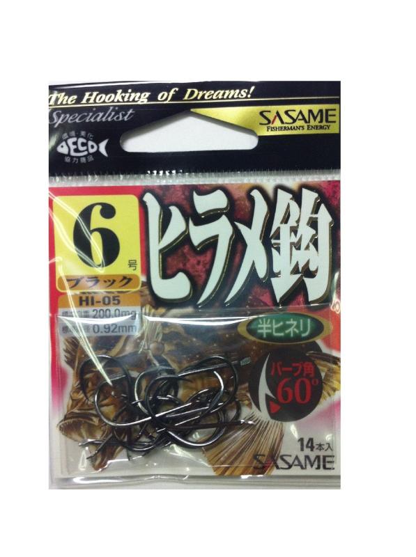 樂天商城 - HI－05　ヒラメ鈎ブラック　6