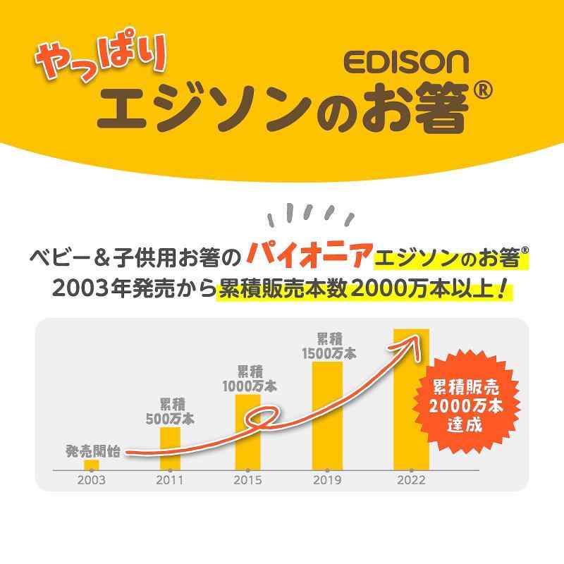 EDISONmama(エジソンママ) エジソンのお箸2 のお箸II 入学 女性 手の小さい大人 ホワイト