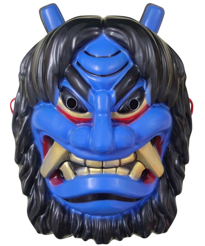 Meccol 鬼のお面 鬼面 鬼 フェイスマスク 節分 コスプレ小物 節分 お面 豆まき オニ退治 お面 節分の日 天狗 学園 祭能面 神楽面 飾り面 仮面舞踏会 コスプレ 道具 お祭り ハロウィン 男女共用(3)