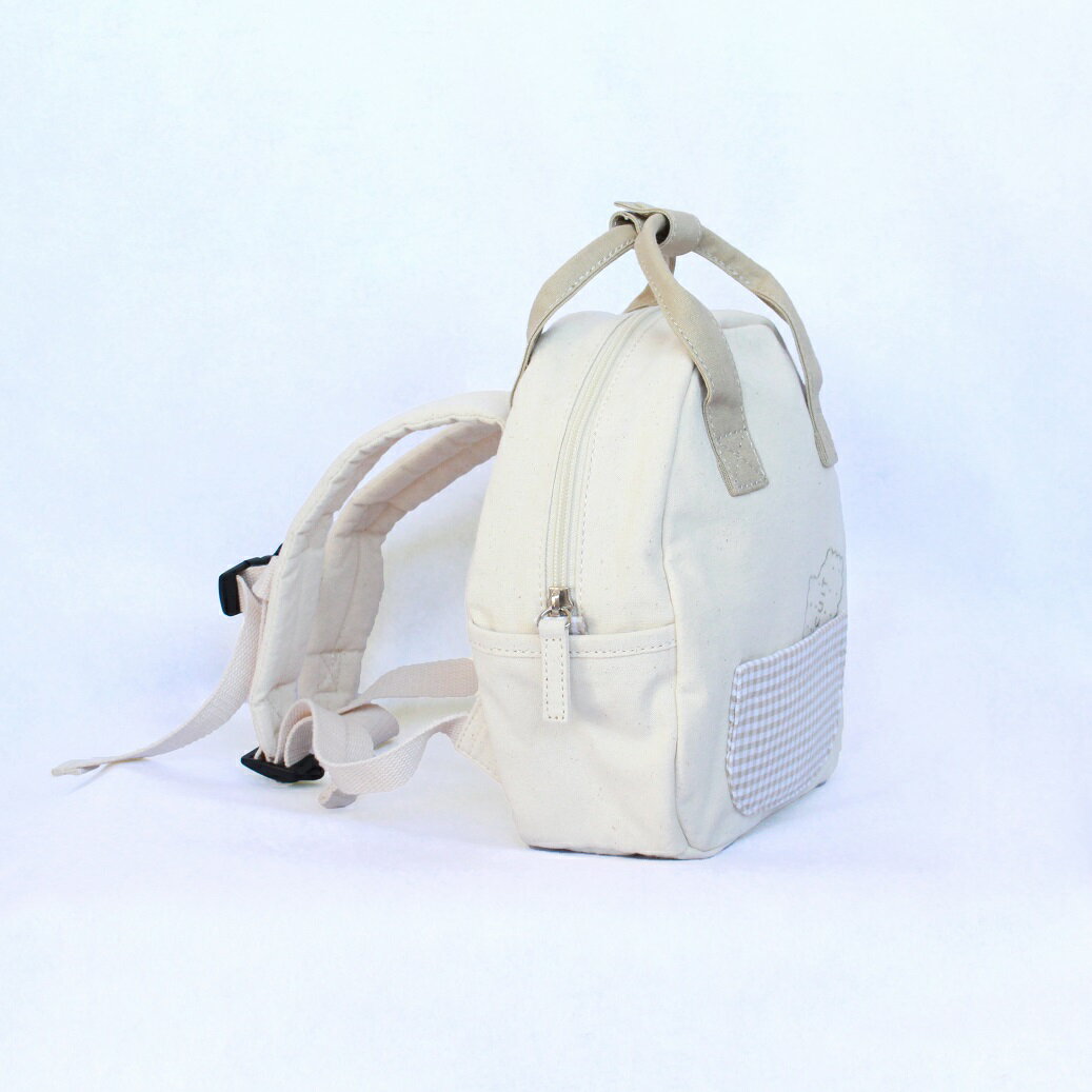 【SALE品30％OFF】【aoiro.×nicö】キッズリュック ベビーリュックビスケット バッグ ファーストリュックおしゃれ ギフト 出産祝い 男の子 女の子 プチギフト 1歳2歳 3歳　一升餅 ベージュ ユニセックス チェストベルト付 3