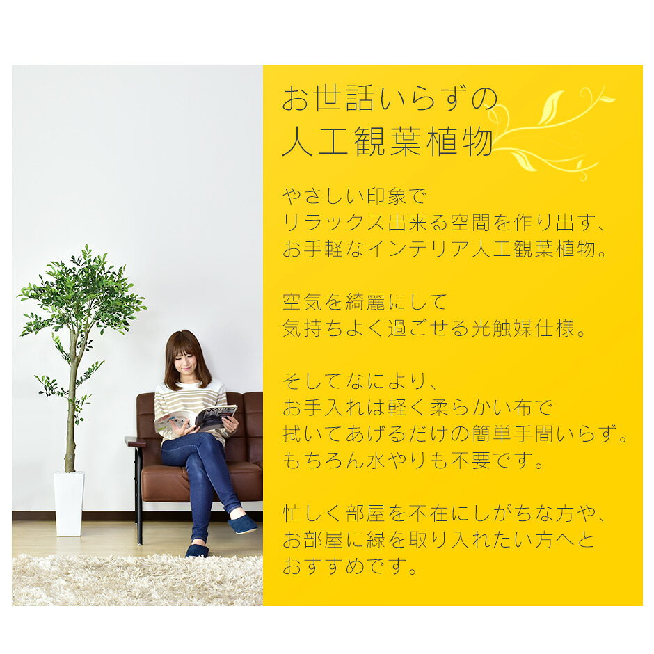 【期間限定 クーポン10%オフ】 人工観葉植物 大型 高さ150 お手入れ不要 完成品 か...