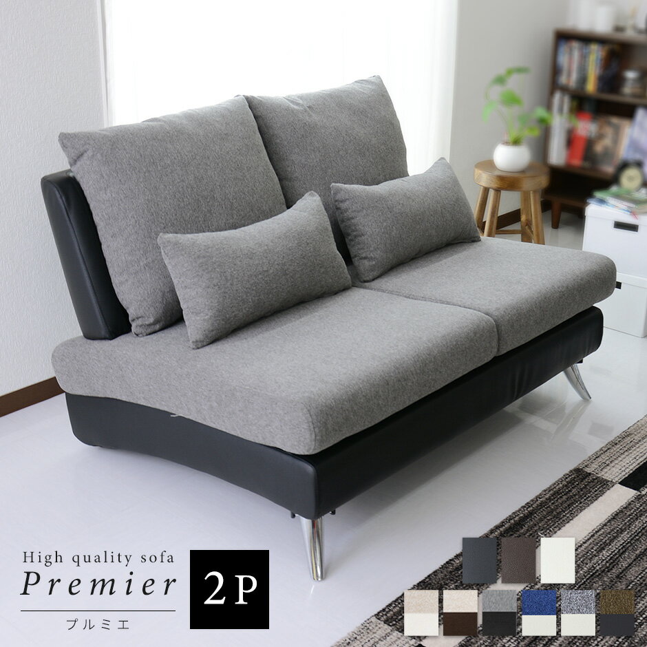 ソファ ソファー 二人掛け 2人掛け 2人用 デザイン ロータイプソファ ローソファー ローソファ フロアソファー フロアソファ クッション付き カウチ コーナー 一人掛け デザイナーズ プレミアム 応接 高級 北欧 モダン シック インダストリアル おしゃれ プルミエ2P ドリス