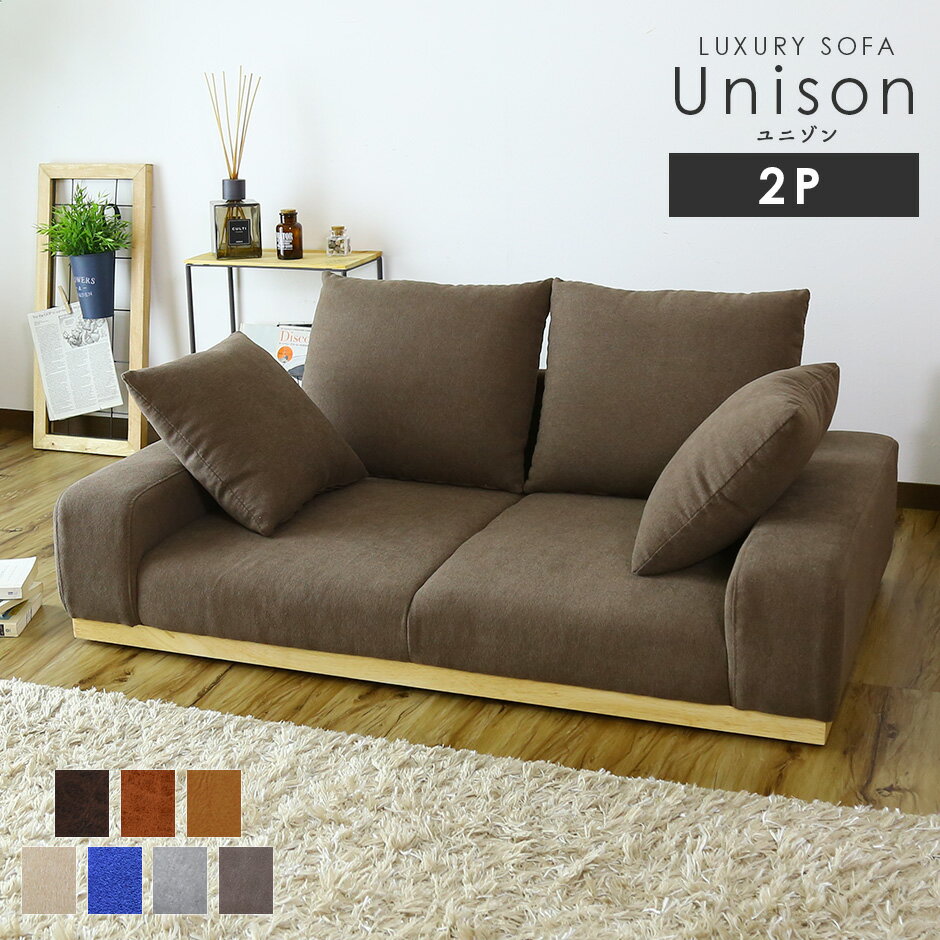 ローソファー ローソファ フロアソファー フロアソファ クッションソファー クッションソファ 2人掛け 二人掛け 北欧 モダン おしゃれ I字 レザー シンプル ヴィンテージ デザイナーズ こたつ 冬用 正方形 長方形 対応 こたつ用 北欧 モダン コンパクト ユニゾン2P ドリス