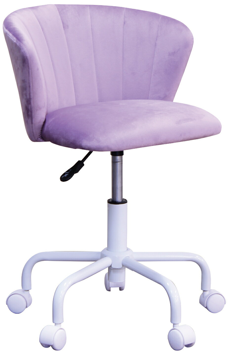 学習チェア 回転チェア 椅子 昇降チェア かわいい 女の子 ガーリー 姫 シェル型 子供 学生 児童 新学期 入学式 マーメイド パステルカラー 脚ホワイト ピンク パープル ブルー プリンセスチェア [2]