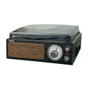 レコードプレーヤー 簡単操作 カセット再生 コンパクト 昭和レトロ オーディオプレーヤー ラジオ AM FM 高音質 スピーカー内臓 音楽 プレーヤー 軽量 懐...