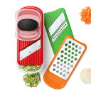 OXO オクソー スライサー セット おろし器 千切り お手入れ簡単 コンパクト キッチン用品 調理器具 グレーター&スライサーセット フードホルダー付 食器乾燥機対応 一人暮らし おしゃれ ギフト