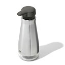 OXO オクソー ハンドソープディスペンサー ステンレス おしゃれ ディスペンサー 手洗い 石けん 片手で使える 滑り止め 残量チェック ディスペンサー容器 キ...