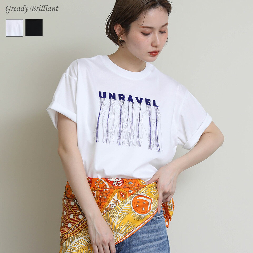 Rakuten - 【※本日限定※スペシャルクーポン配布中！】グレディブリリアン UNRAVEL刺繍カットソー