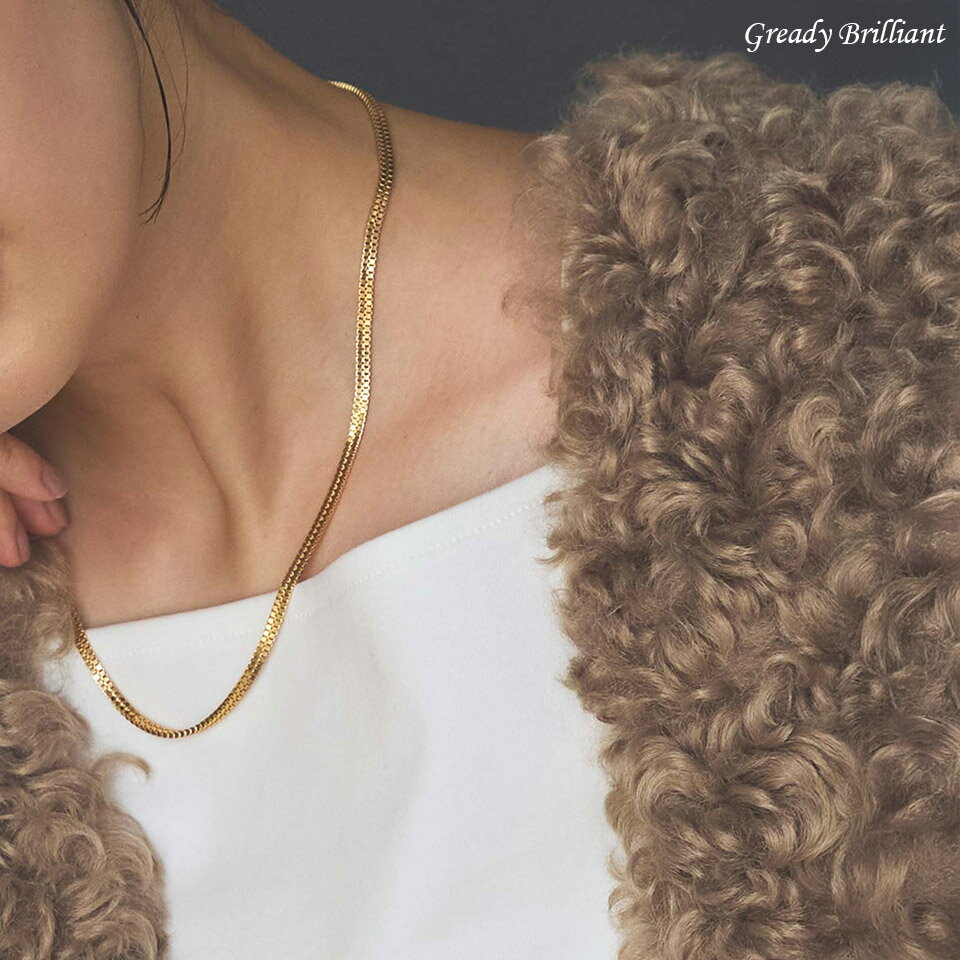 【 24時間限定スペシャルクーポン配布中！】【SALE 20%OFF】《Fashion THE SALE特別価格》グレディブリリアン スネークチェーンネックレス/ Gready Brilliant