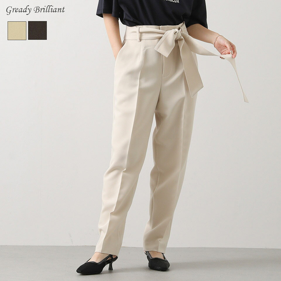 《ブラックフライデー特別価格》Gready Brilliant TRハイウエストテーパードパンツ / グレディブリリアン