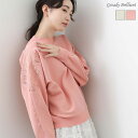 【《期間限定》 お買い物マラソン & ポイント最大15倍キャンペーン開催中!】【SALE 30%OFF】肩刺しゅうレースニット