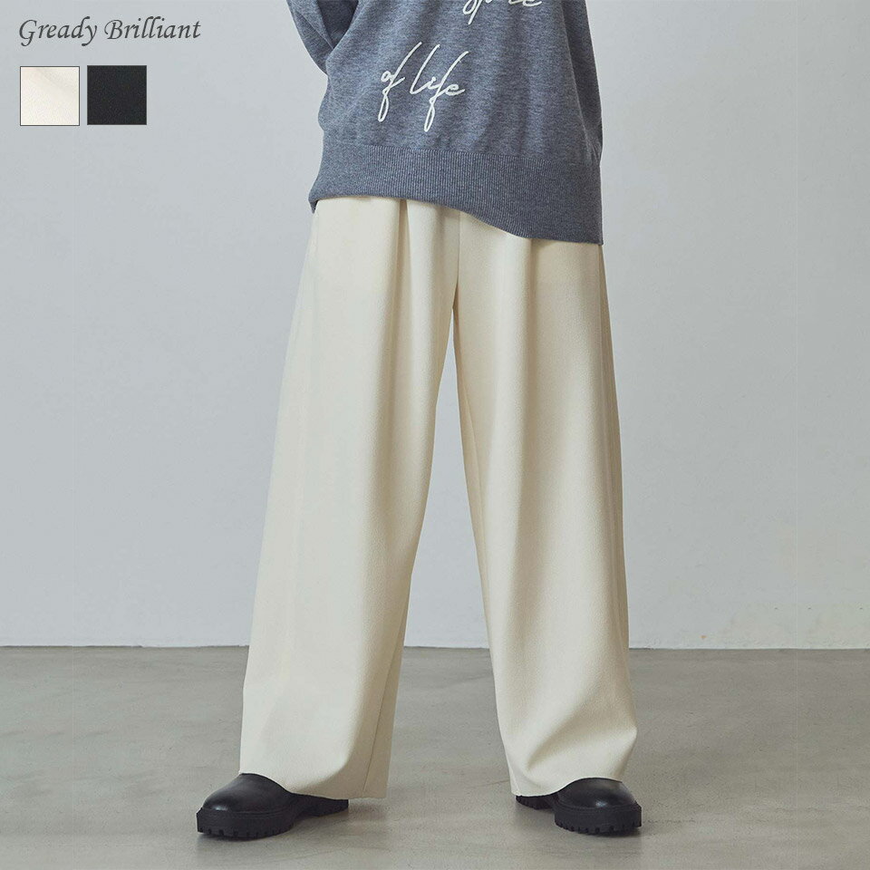 【《4時間限定》スタートダッシュクーポン配布中 ＆ ポイント最大15倍キャンペーン！『 11/20(木) 20:00～23:59 』】Gready Brilliant ジョーゼットバレルパンツ