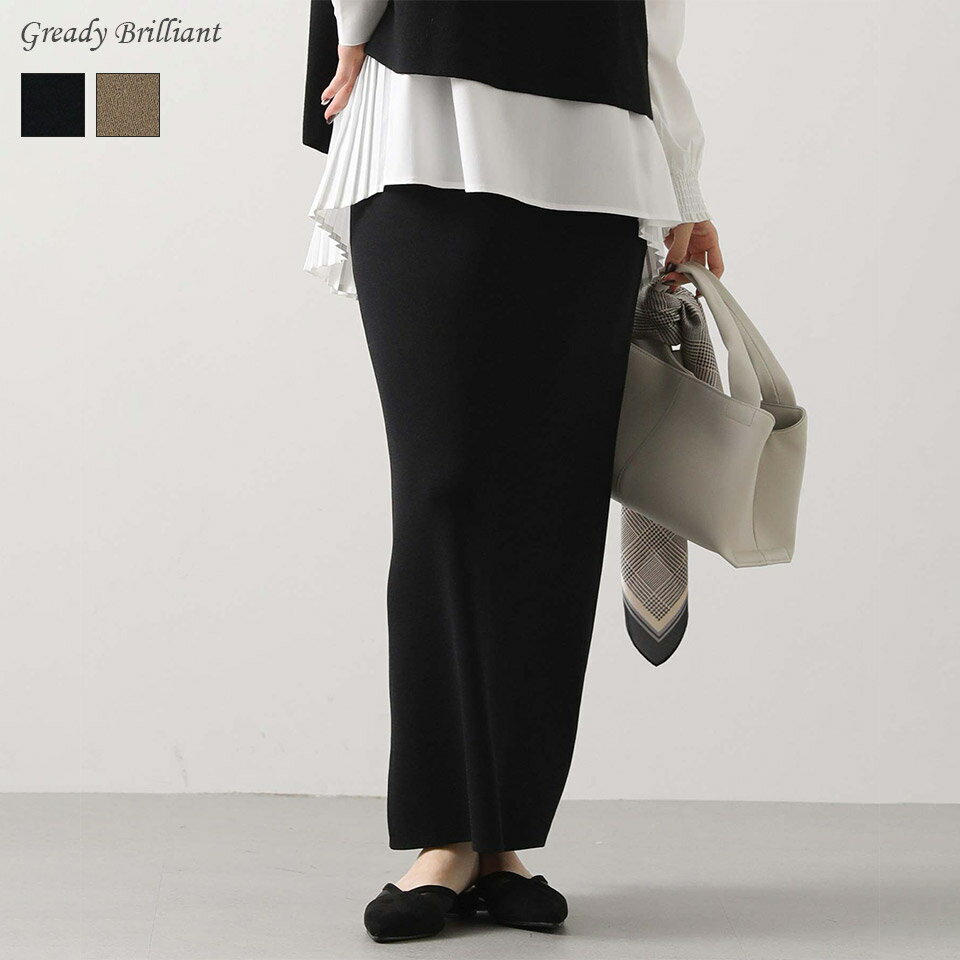 【 本日限定お得なクーポン配布中！】【SALE 40%OFF】《WINTER SALE特別価格》グレディブリリアン 総針ニットタイトスカート/ Gready Brilliant