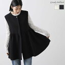 《 SUMMER SALE特別価格 》【SALE 30%OFF】パール釦ペプラムベスト
