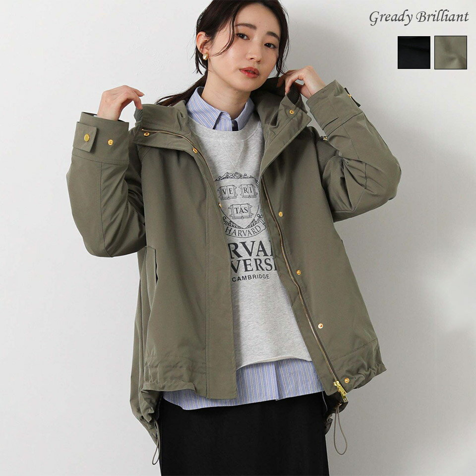 Rakuten - 【※本日限定※スペシャルクーポン配布中！】グレディブリリアン Risley マウンテンパーカー メッシュ切替 フード付き レディース 軽量 羽織り 通気性 きれいめ カジュアル 大人 春 夏 / Gready Brilliant