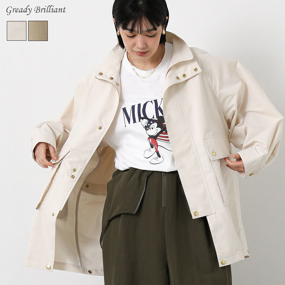 Rakuten - 【※本日限定※スペシャルクーポン配布中！】グレディブリリアン Traditional Weatherwear スタンドカラー ジャケット 2WAY ミドル丈 ELGIN レディース きれいめ オフィス フォーマル 羽織り 大人 春 夏 / Gready Brilliant