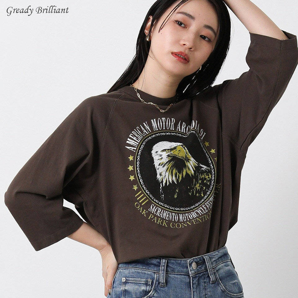 Rakuten - 【※本日限定※スペシャルクーポン配布中！】グレディブリリアン EAGLEラグラン5分袖Tシャツ