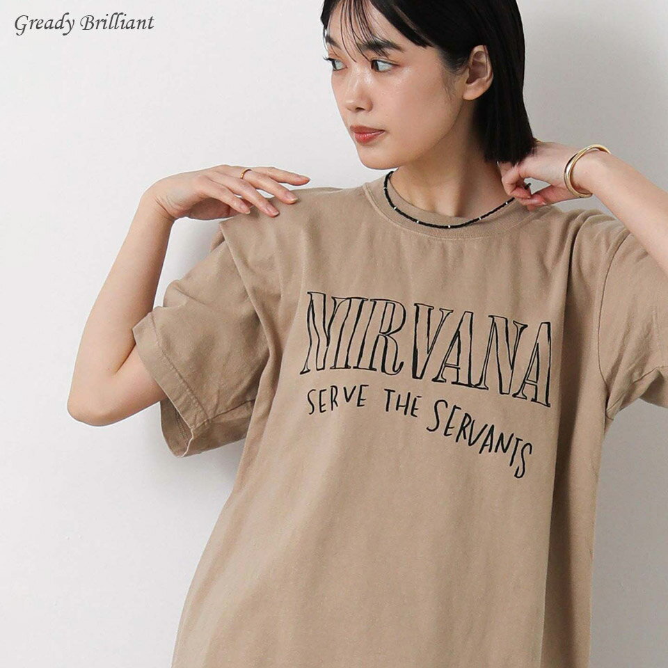Rakuten - 【※本日限定※スペシャルクーポン配布中！】グレディブリリアン NIRVANA手描きTシャツ / Gready Brilliant