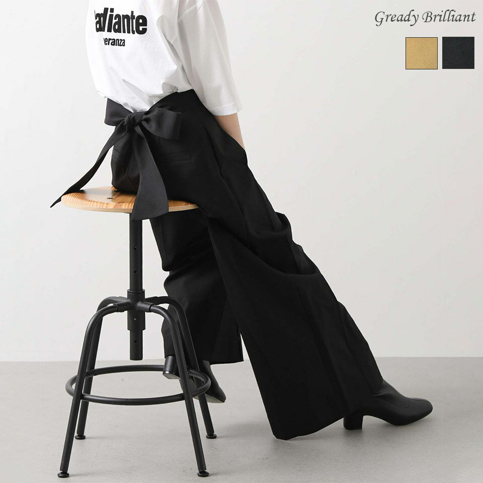 《ブラックフライデー特別価格》Gready Brilliant Mewl後リボンワイドパンツ / グレディブリリアン