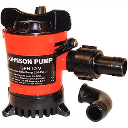 ■商品名：カートリッジビルジポンプ/1000GPH ■ブランド：JOHNSON PUMP ■パーツNo：KS-332903 ■カラー：写真参考 【サイズ】 ・ホースサイズ：3/4"（19mm） ・排出量：1000GPH（63L/分） ・電源仕様：5.0A/DC12V ■数量：1個 ■状態：新品 【コ メ ン ト】 カートリッジタイプのビルジポンプです。 カートリッジ(モーター部分)が工具なしで 簡単に脱着できますので、 ゴミや釣り糸などが詰まった場合なども 点検やメンテナンスが容易です。 また、交換する場合もベースマウント部分は そのままですので簡単です☆ ※配線の接続には防水ターミナルをお勧めします。 ※入荷タイミングに寄っては、本体カラーが 　異なる場合が有りますので、 　気になる方は先にご質問下さい。