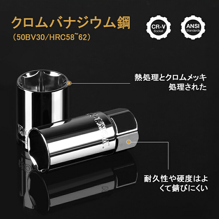 WORKPRO �����åȥ������å� 32���� ������12.7mm��1/2������˹��ʼ�Crv�Ǻ� ������åȥ��� �����å���꡼�� ���񥻥å� �� �Х��� ��ž������ DIY �����繩 ������ ���졼���ġ��� ϻ�� ���󥰥����å��б� ������� �����ȴ�� ��Ǽ�������դ�