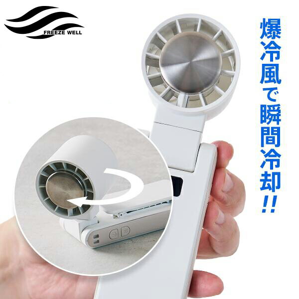 楽天1位 新発売 強風 冷却 2025 最新 フリーズウェルターン ハンディファン 冷却プレート 強力 クリップ ペルチェ 角度調整 手持ち扇風機 冷却プレート...