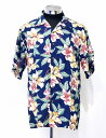 yÁzTORI RICHARD ig`[hjALOHA SHIRT AnVc HAWAIIAN SHIRT nCA S/S  Vintage Be[W JE{[C EGX^ AJW  r[` SURF T[t MADE IN USA č M yÁz Hibiscus Floral Print Hawaiian Camp Shirt