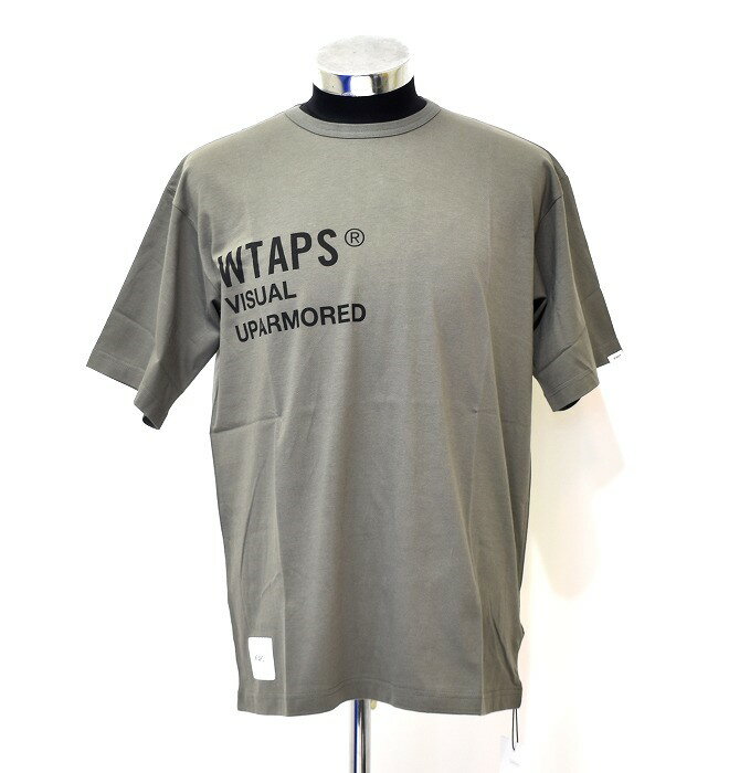 WTAPS（ダブルタップス）PX SS / COTTON TEE 201ATDT-CSM02S ピーエックス LOGO ロゴ コットン 半袖 Tシャツ カットソー MADE IN JAPAN クルーネック ストリート T-Shirt OLIVE DRAB 02 M MEDIUM 定番 おしゃれ アメカジ ミリタリー ARMY アーミー