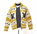 【新品同様】 KANATA （カナタ）EAGLE COWICHAN KNIT CARDIGAN カウチン ニット カーディガン ジップアップジャケット ブルゾン イーグル L/S 長袖 Native ネイティブ セーター MADE IN CANADA VIRGIN WOOL Vintage ヴィンテージ HAND MADE KNIT 【中古】オルテガ アメカジ