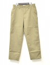 【新品同様】WTAPS (ダブルタップス) KHAKI TROUSERS. COPO. TWILL 192WVDT-PTM06 カーキ トラウザーズ コットン ツイル チノ パンツ BEIGE 02（M）【中古】ワーク WORK ミリタリー アーミー ARMY MILITARY LOGO ロゴ 定番 ストリート ファティーグ 65/35 スラックス