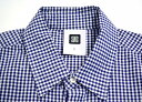 【中古】SWAGGER (スワッガー) MIX GINGHAM CHECK SHIRTS NAVY L ミックスギンガムチェック半袖シャツ