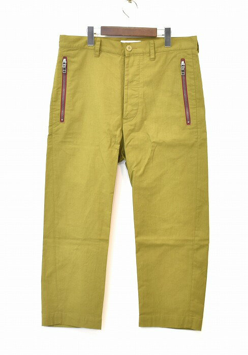 【新品】 FACETASM (ファセッタズム) CHINO PANTS WITH ZIPPER POCKETS チノパンツ ウィズ ジッパーポケット LOGO ロゴ チノパン 9分丈 クロップドサルエル BEIGE 4 MADE IN JAPAN