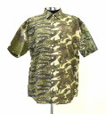  MISTERGENTLEMAN （ミスタージェントルマン ）CAMO S/S MODERN SHIRT MIX カモ ミックス 半袖シャツ クレイジーパターン 迷彩 カモフラージュ MGS-SSH03 切替 L プリント タイガー リーフ デザート ウッドランド Mr.GENTLEMAN MADE IN JAPAN