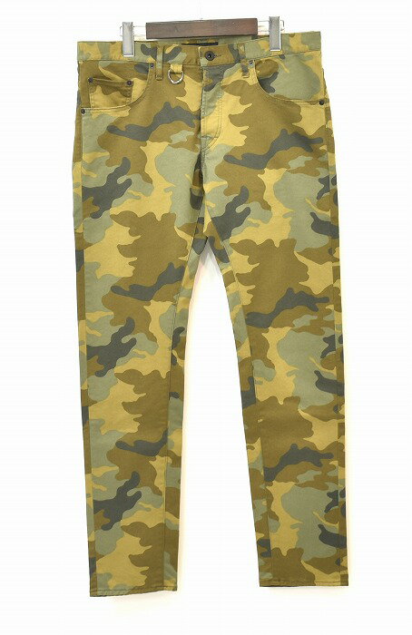 【新品】 OVERDESIGN (オーバーデザイン) NEW SKINNY CAMOUFLAGE O/W PANTS ニュースキニー カモ パンツ 迷彩 JEANS ジーンズ 34 ワンウォッシュ MADE IN JAPAN