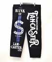 【中古】ONE FIFTH (ワンフィフス)MY VINTAGE PANTS lancaster マイ ヴィンテージ パンツ LOGO ロゴ ランカスター EASY PANTS スラックス SLACKS BLACK FREE COTTON MADE IN JAPAN イージーパンツ リラックス(4)