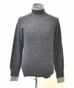 【新品】 MISTERGENTLEMAN （ミスタージェントルマン）LAYERED HIGH NECK KNIT レイヤード ハイネック ニット セーター タートル モックネック Mr.GENTLEMAN MADE IN JAPAN NAVY M BABY ALPACA WOOL GREY