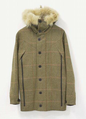 【新品】 GRIFFIN （グリフィン）DARTMOUTH REVERSIBLE COAT FOX CHECK ダートマス リバーシブルコート ファー チェック BROWN/CAMO XS ミリタリー アーミー モッズ