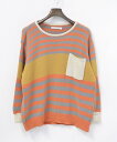 yÁzDISCOVERED (fBXJo[h) CHANGE BORDER KNIT ORANGE 1 `FW{[_[jbg