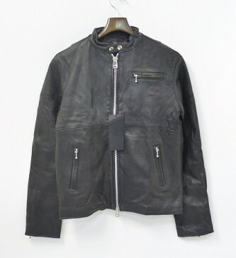 【新品同様】 EINS（エインズ） Reproduct Single Leather Riders Jacket リプロダクト レザー ライダースジャケット BLACK 2