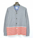 yÁzMr. GENTLEMAN (~X^[WFg}) 2-COLORED BORDER CARDIGAN 2J[ {[_[J[fBK GRAY M MISTERGENTLEMAN