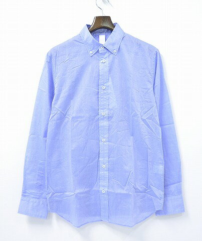 【新品同様】【訳あり】PARKER CLOTHING (パーカークロージング) EX CHAMBRAY B.D. SHIRTS エクスチェンジ シャンブレー ボタンダウンシャツ PKSH-1075 BLUE L ブルー EXCHANGE MACKDADDY マックダディー 【中古】