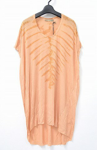 【新品】【レディース】 RABENS SALONER (レーベン サローネ) DIAMOND TIE DYE S/S TEE ダイアモンドタイダイ半袖Tシャツ S ROSE/BRUN ORANGE ラーベンスサロナー
